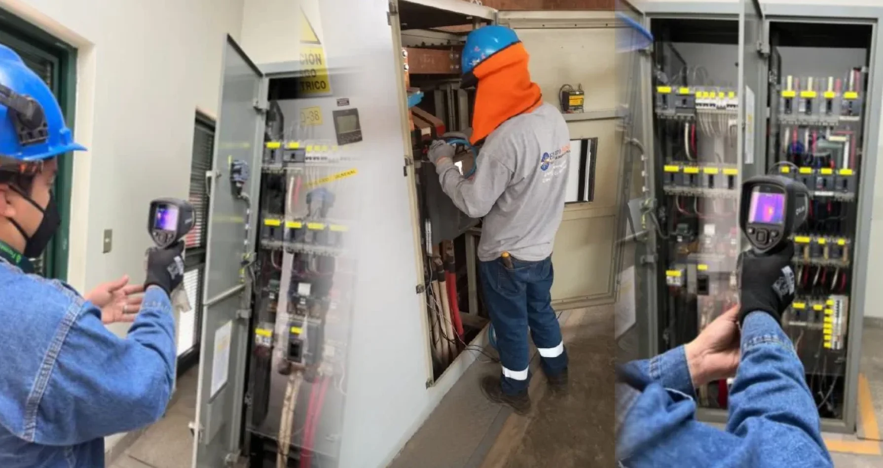 Mantenimiento de tablero de distribución eléctrica con inspección y limpieza